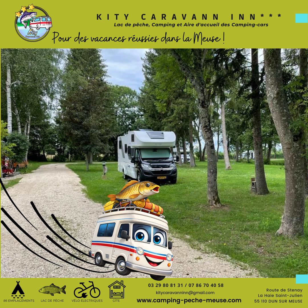 nous sommes ouverts chez Kity Caravann Inn à Dun sur Meuse